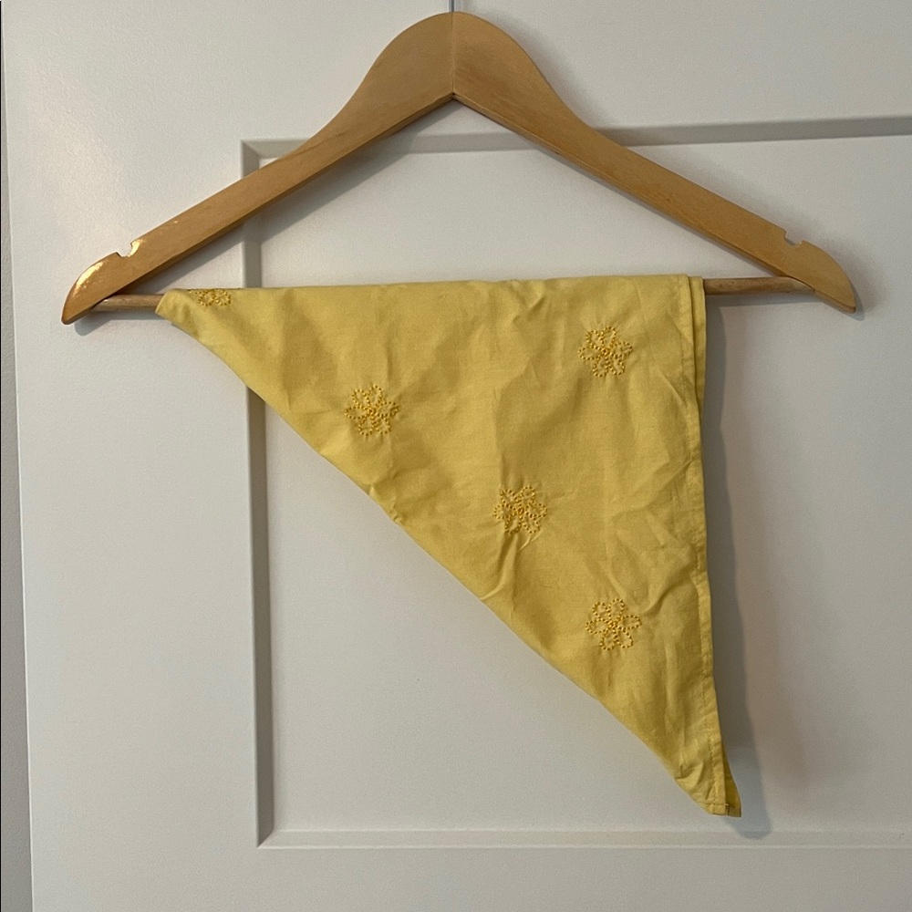 ban.do Yellow Bandana with Embroidered Accents